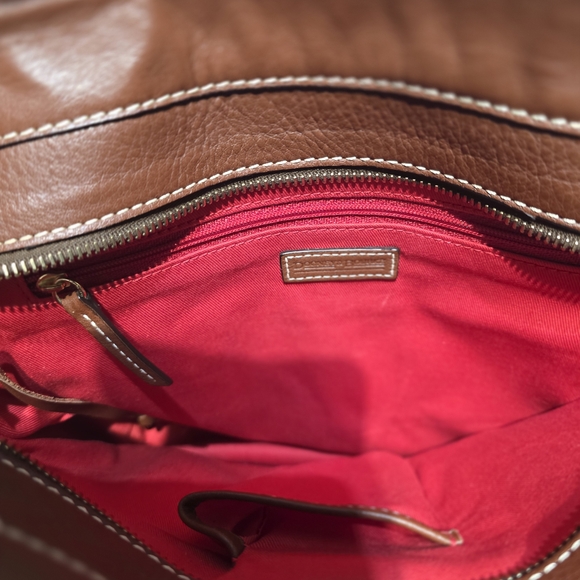 Dooney & Bourke Y2K Brown and Tan Women's Bag EXCELLENT Condition L: 13 H: 10 - Picture 7 of 9